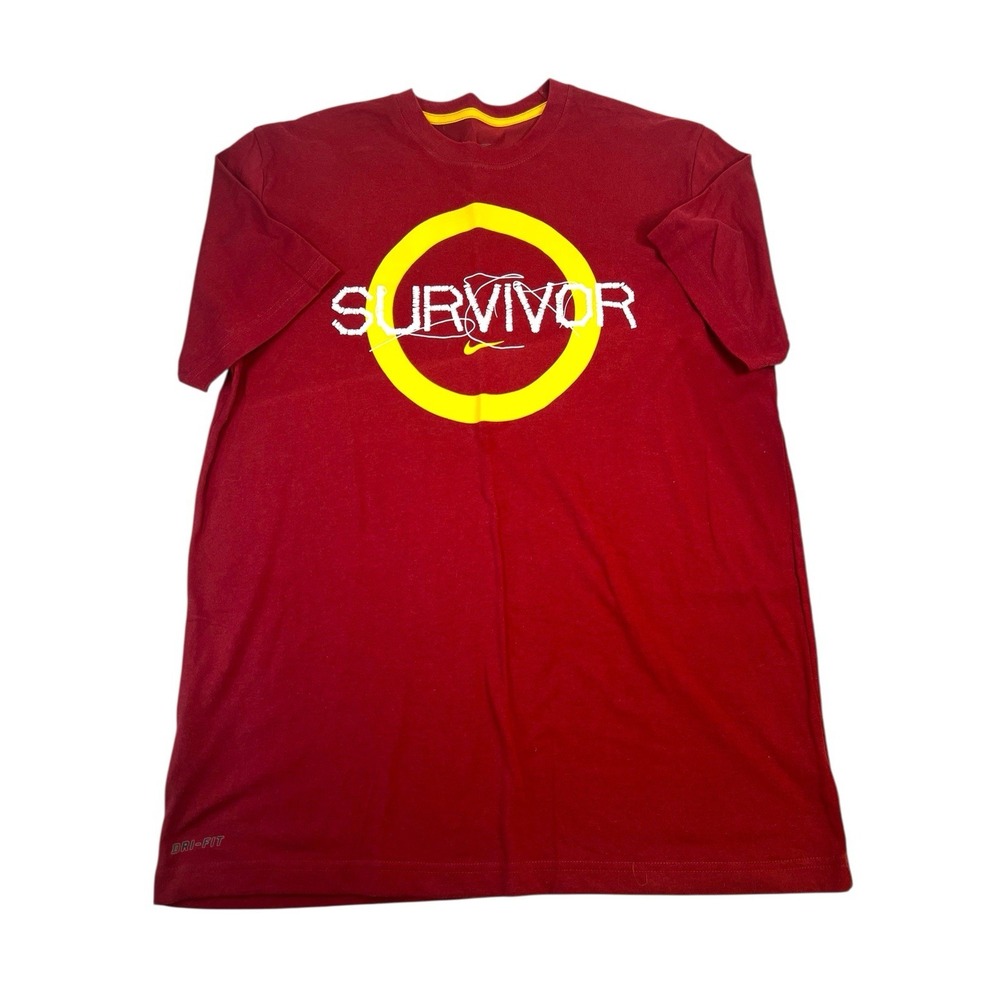 Live Strong‎ Survivor NIKE T-Shirt Size Large DRI-fit  Red